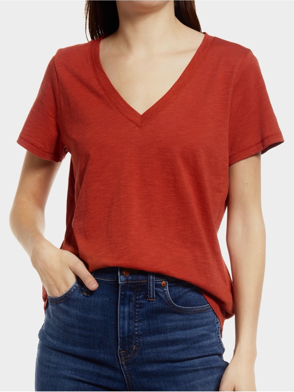 Madewell V-Neck Short Sleeve Whisper Cotton Tee